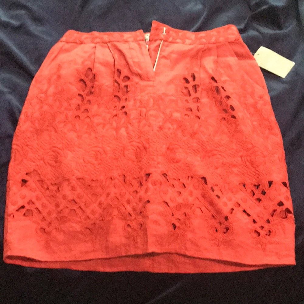 Anthropologie embroidered skirt size 0-4